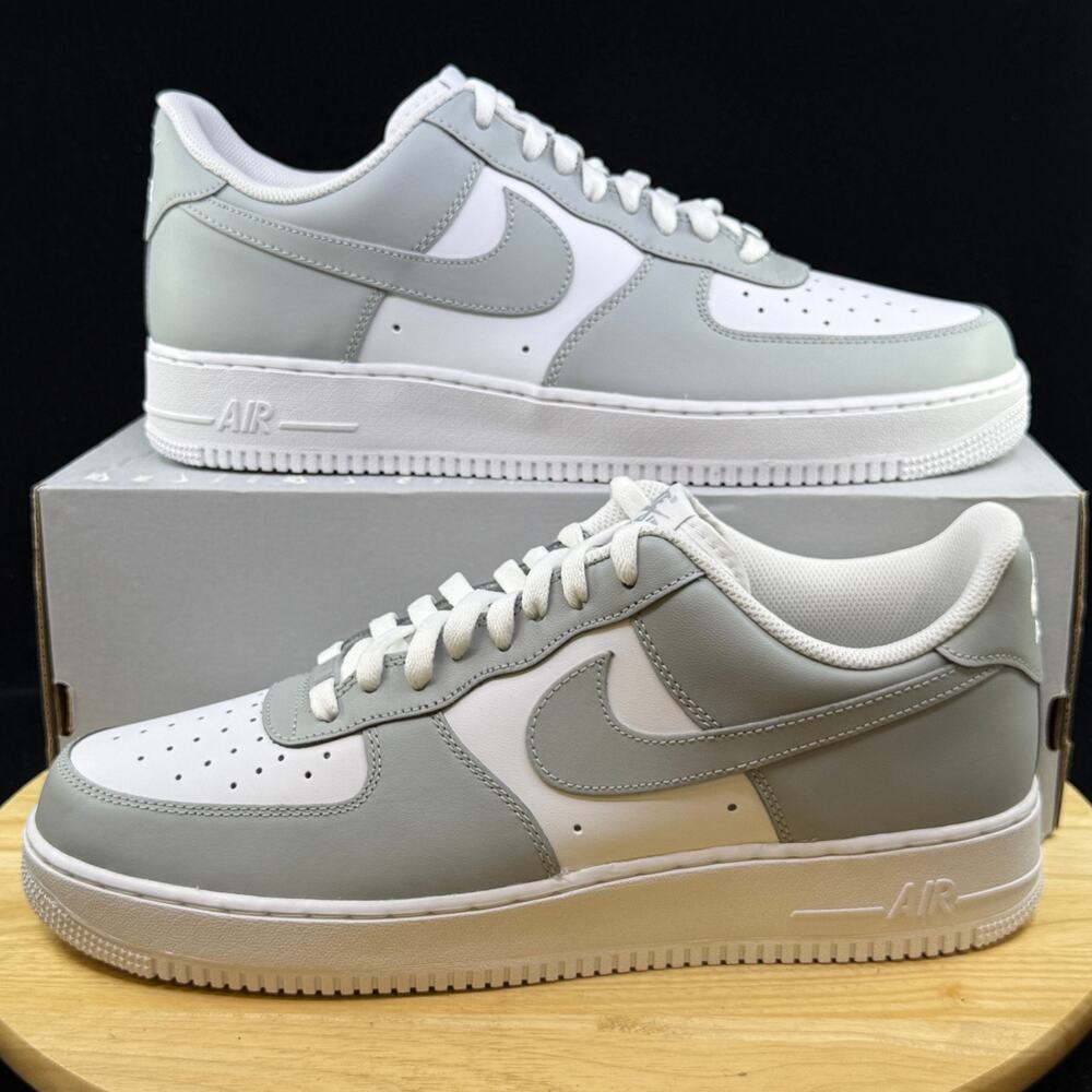 Nike Air Force 1 '07 Shoes White Light Smoke Grey Men's | Size 13 FD9763-101